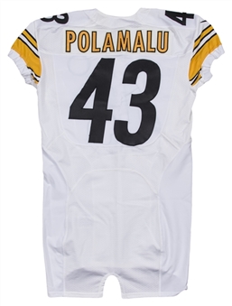2014 Troy Polamalu Game Issued Pittsburgh Steelers Road Jersey For 11/9/14 Salute To Service Game (NFL-PSA/DNA)